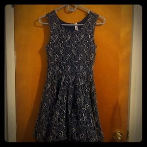 Lacey blue dress